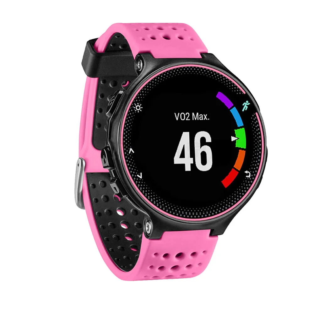 8 видов цветов силиконовый сменный ремешок для наручных часов для Garmin Forerunner 230/235/220/620/630/735 часы Спорт на открытом воздухе наручных