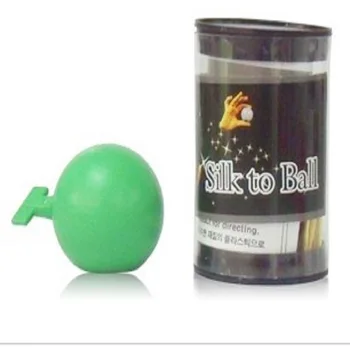 

Magic silk to ball imported item silk ball green ball magic tricks magic props