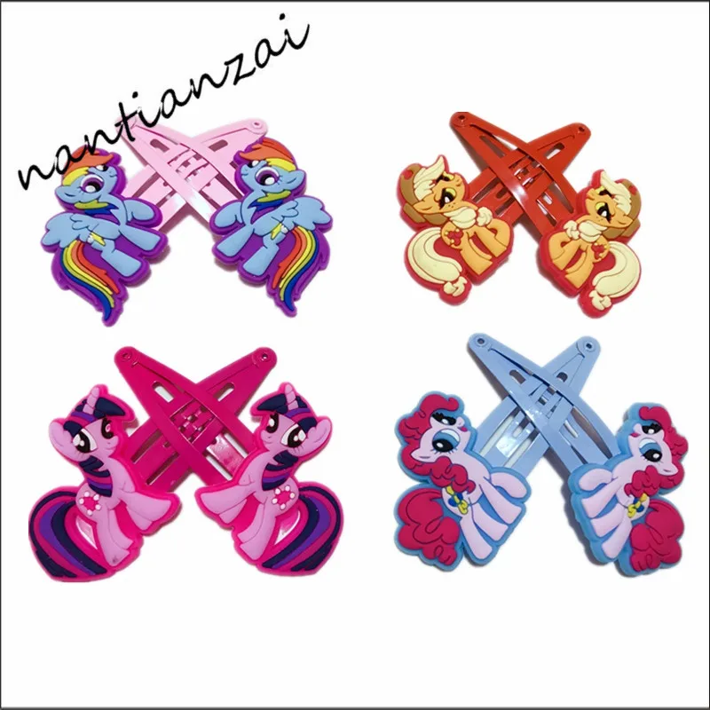 8 шт. заколка для волос My Little Horse Poni с героями мультфильмов головные уборы