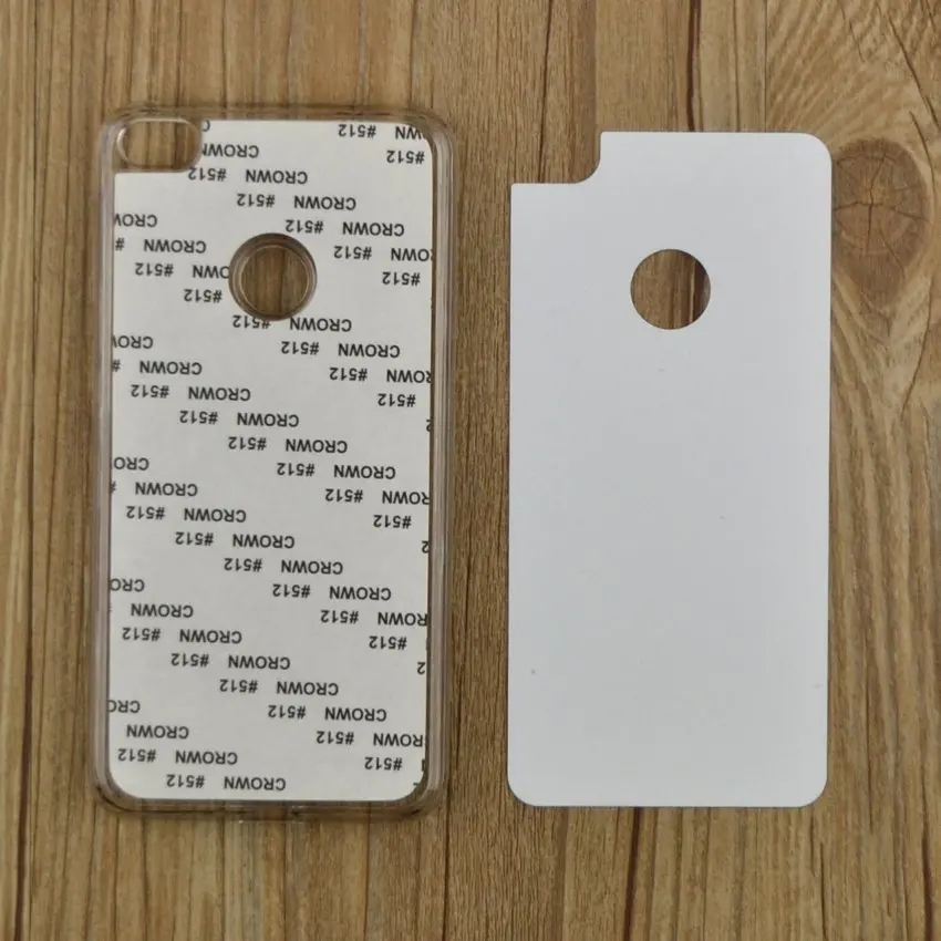 Прозрачный 2D ПК сублимации пустой корпус чехол для Huawei P8 Lite P9 Lite DIY чехол для телефона для Huawei Honor 8 Lite W/пластина, 50 шт в наборе - Цвет: Прозрачный