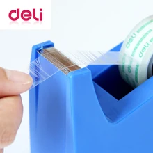 Deli 1pcs tape dispenser Adhesive tape holder Seat Desktop 18mm color random delivery office simplicity Cutter Supplies Deli 1pcs tape dispenser Adhesive tape holder Seat Desktop 18mm color random delivery office simplicity Cutter Supplies