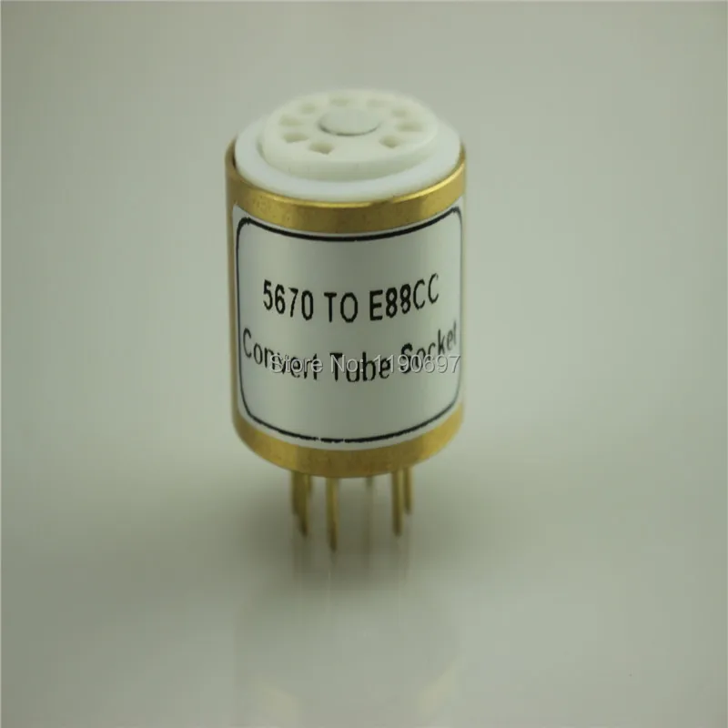 1 шт. 5670(6N3)(сверху) к ECC88(E88CC 6922)(снизу) 9Pin к 9Pin трубка DIY звуковая вакуумная трубка адаптер гнездо конвертер