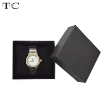 Специальное предложение, спортивные квадратные коробки для часов Cajas,, подарочная упаковка на Рождество, Черная бумажная коробка для часов с подушкой