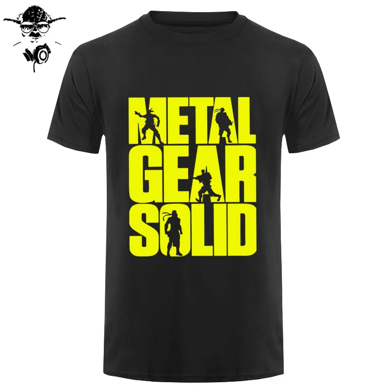 

Man T Shirts Metal Gear Solid MGS Funny Short Sleeved Tees Round Collar Clothes Pure Cotton Street T-Shirts