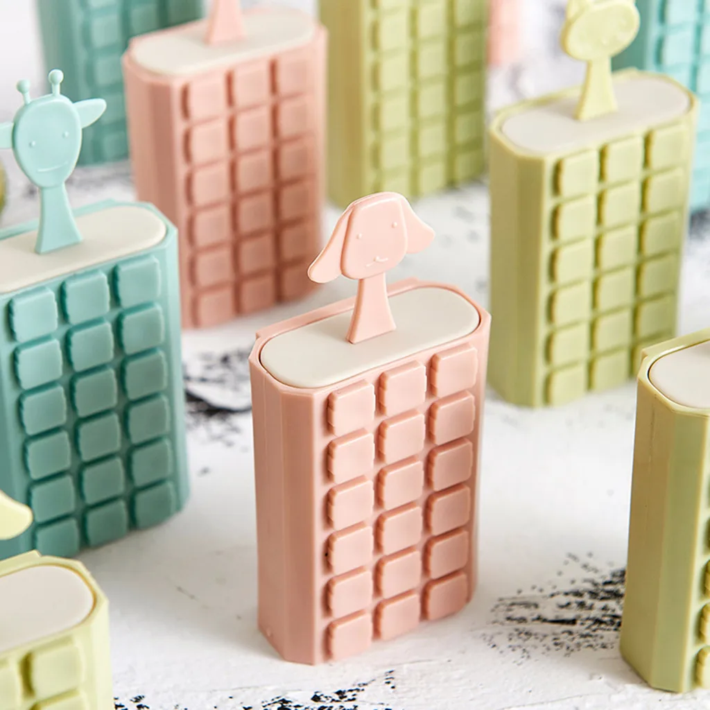 6 шт. летние многоразовые DIY замороженное мороженое штабелируемые формы домашние Детские мороженое штабелируемые многоразовые прямоугольные поп-формы* D