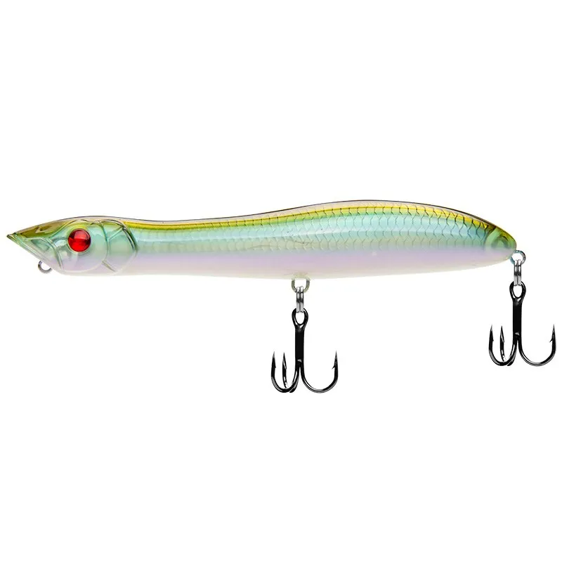 Приманка поппер для рыбалки Ufishing Topwater приманка 26 г 13 см 3 D с красными глазами