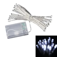 Тира Cadena Luz 40 LED Decoracion navideno Blanco alimentado POR Пилас инструменты