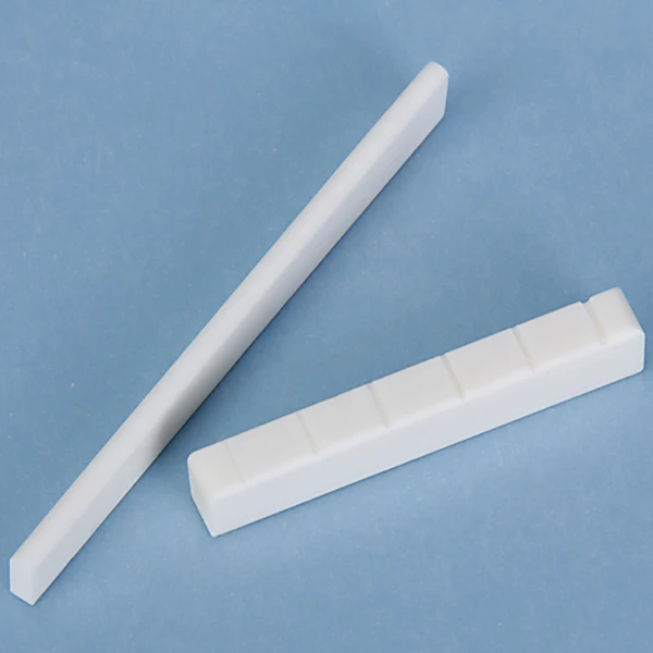 Classical Guitar Natural Bone Slotted Bridge Saddle End Nut Set White