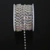 10 yards/roll White AB/Bright Strass Silver Base Densify Claw SS6-SS18(2mm-4.5mm) Cup Chain For Dress Design ► Photo 2/6