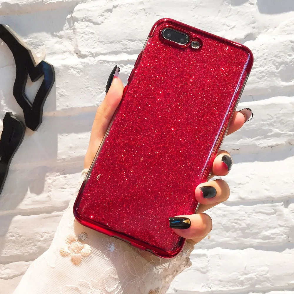 Glitter Bling Phone Cases For Huawei Mate 20 Lite Case Silicone Plating Soft Cover For Huawei P20 Pro P10 Plus Y6 Y7 Prime 2018 (5)