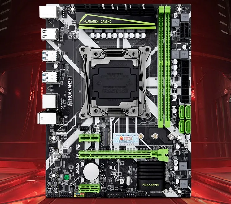 Слот для материнской платы HUANANZHI PC X99 LGA2011 3 USB3.0 NVME M.2 SSD Поддержка DDR4 REG ECC память и