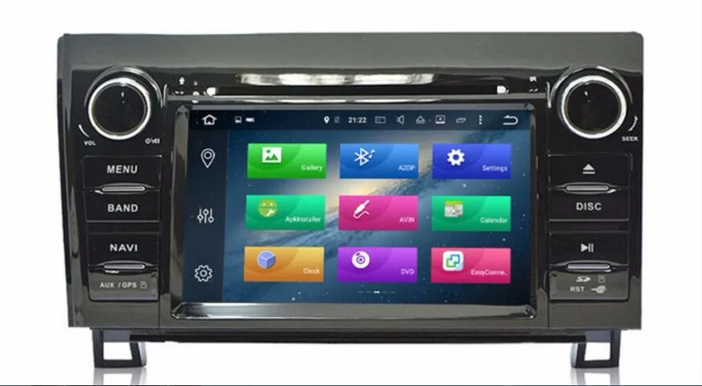 Top 7" Touch Screen Octa-core Android 8.0 Car DVD For Toyota Sequoia Tundra 2007-2013 GPS Navigation 4G+32G ROM WIFI 4G BT Radio RDS 1