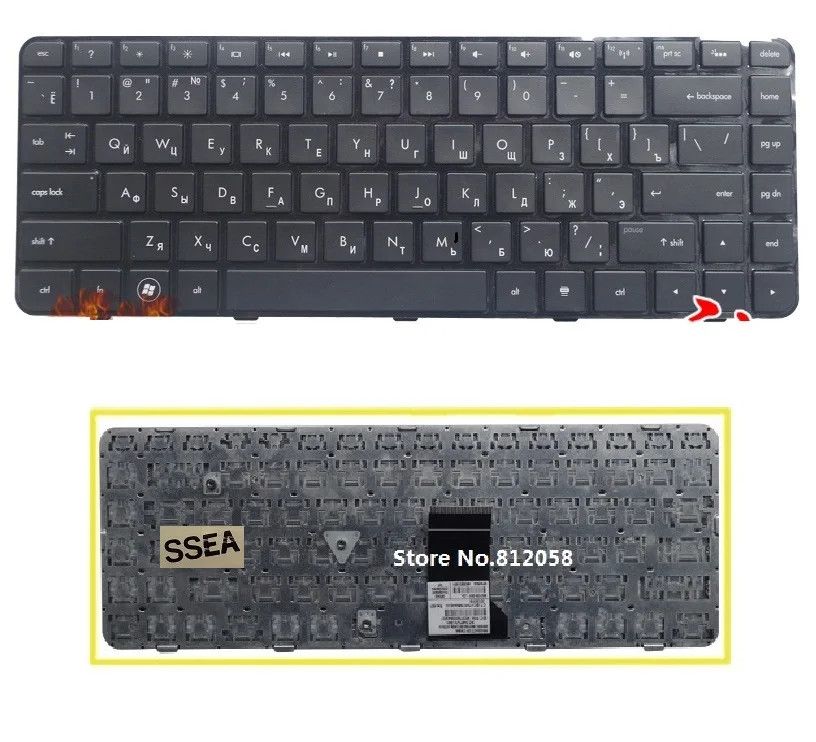 

SSEA New RU Keyboard for HP Pavilion DM4 DM4-1000 DM4-2000 DV5-2000