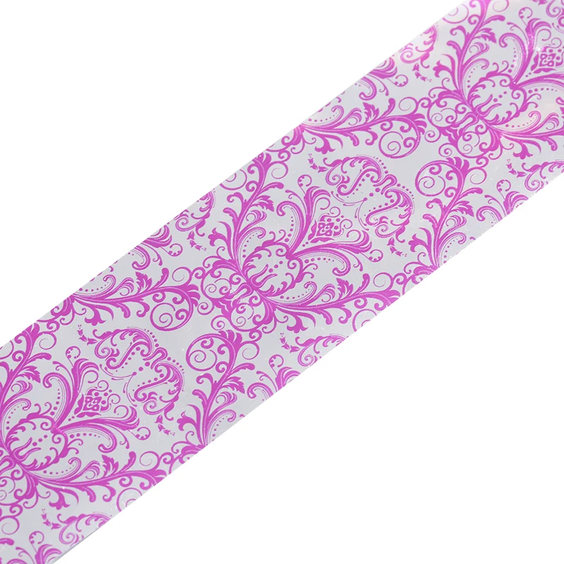 Наклейка для ногтей 4*100 см розово-красная переводная Фольга для ногтей украшения для рукоделия кружевная Фольга для ногтей косметические наклейки инструмент