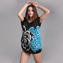 New summer spring 2017 Fashion Women Dresses Plus Size Dress flower Loose Print girl casual tops beach mini short sleeve