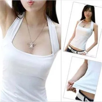 

2019 New hanging neck camisole versatile sexy fashion slim bottoming shirt