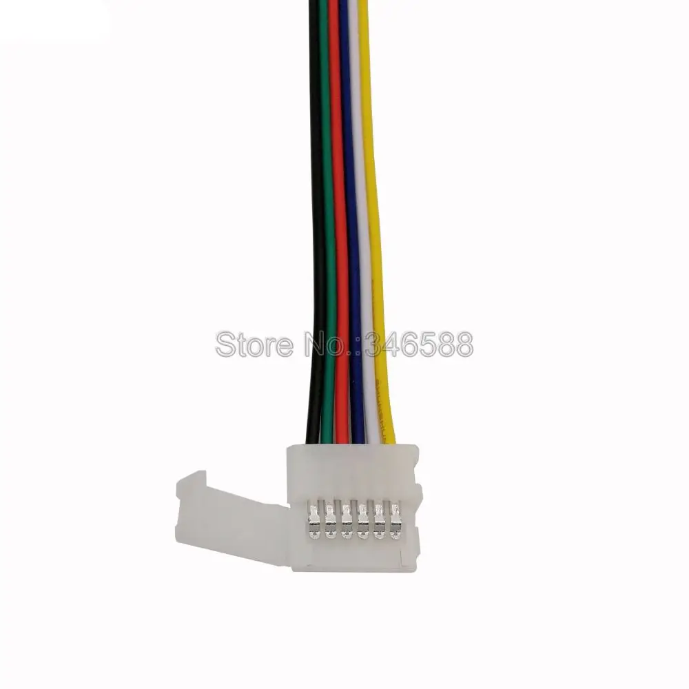 5 шт. 6Pin 6-Pin RGB CCT разъем для светодиодной ленты 6 pin 12 мм ширина 1-Way или 2-Way Solderless адаптер для RGB+ CCT светодиодные ленты