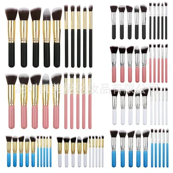 

by ems or dhl 50sets Mini 10pcs Makeup Brushes Foundation Blending Blush Make up Brush