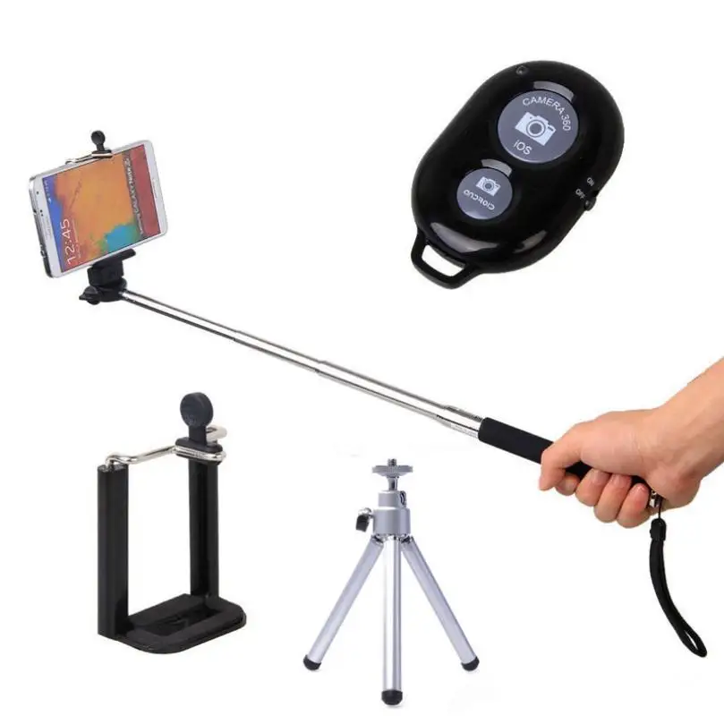 2018 New Mini Extendable Handheld Self portrait Holder Monopod Stick