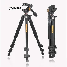 Buy online QZSD Q303 Professional Tripod For SLR Cameras Photographic Ball Head Action Camera Stand Accessories Tripode Trepied Photo