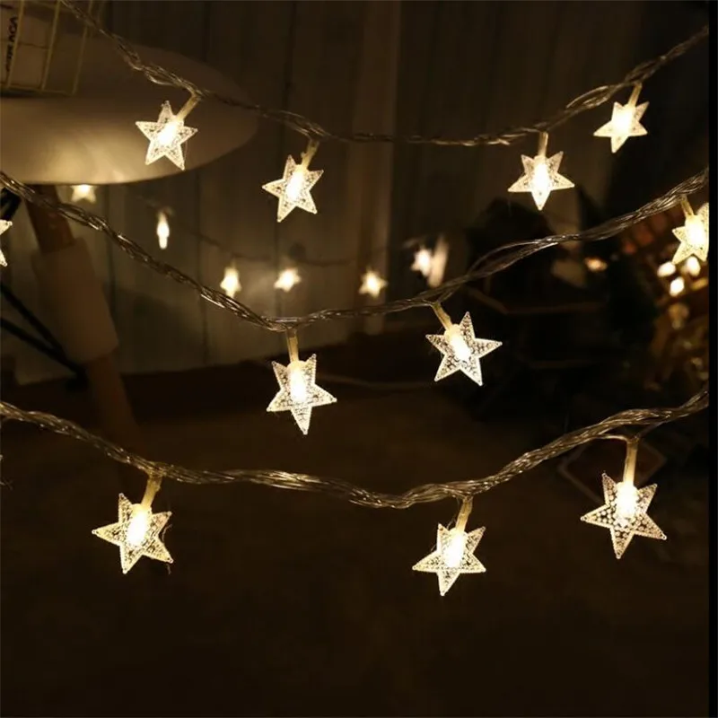 220V 10M 50 Led Lamp Christmas Tree Snow Star String Fairy Lights for outdoor Party Wedding Garden Garland Christmas Decorations 220V 10M 50 Led Lamp Christmas Tree Snow Star String Fairy Lights for outdoor Party Wedding Garden Garland Christmas Decorations