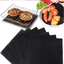 Heat Resistant Teflon Baking Mat Reusable BBQ Non-stick Grill Mat Teflon baking pan Easy Clean Grilling Mat BBQ Tools