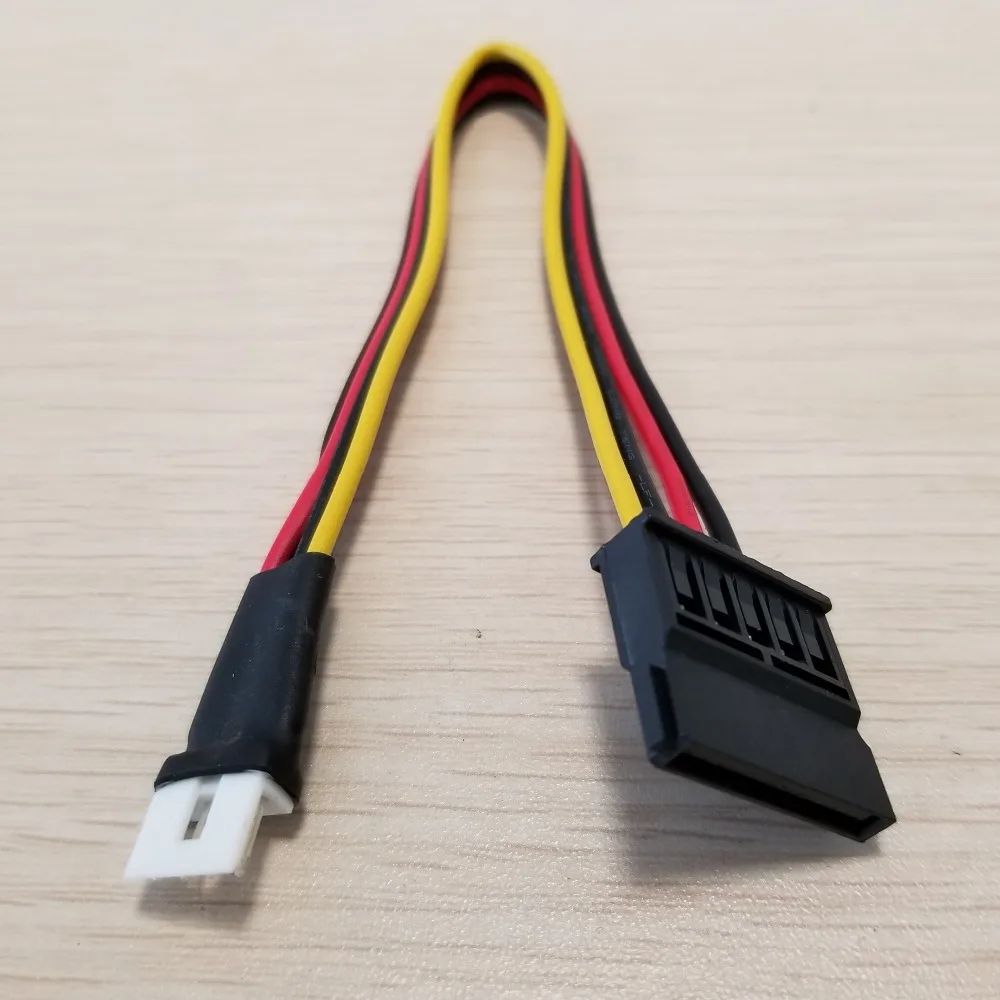 5 шт./лот 4Pin FDD Floppy Male to 15Pin SATA Female адаптер конвертер жесткий диск Кабель питания
