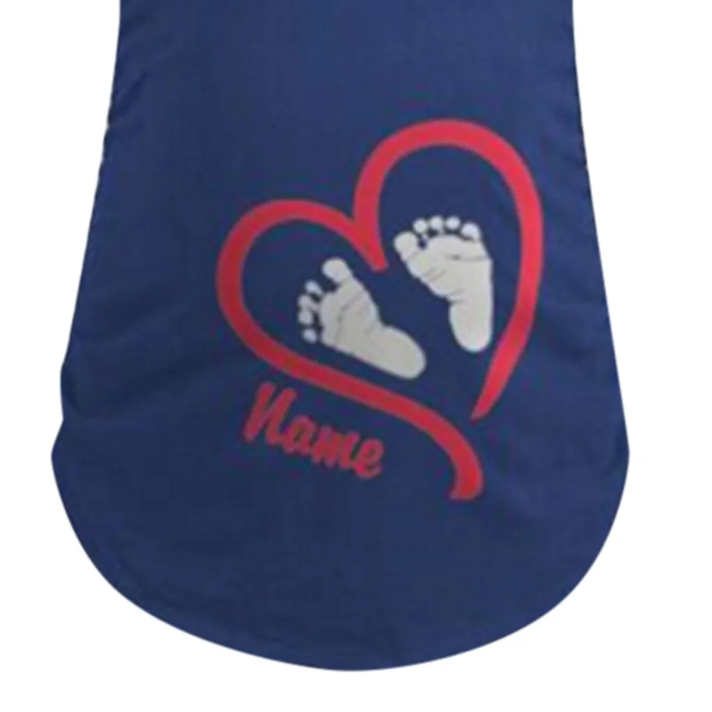 CHAMSGEND/женская футболка с короткими рукавами для беременных с цифровым принтом «отпечаток ноги» большого размера MAR23