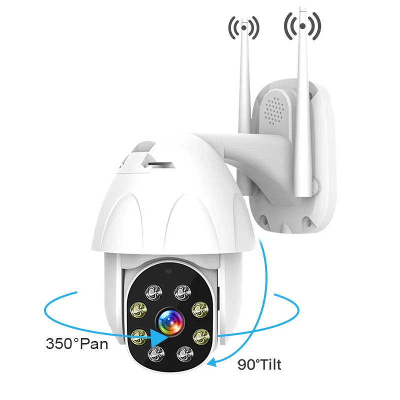 

BESDER 1080P PTZ Two-Way Audio WiFi Camera 4X Digital Zoom IR Night Vision Auto Tracking Waterproof IP Camera CCTV Surveillance