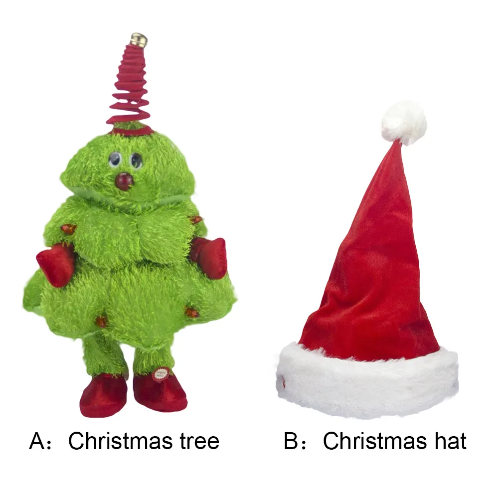 Electric Rotating Dancing Singing Christmas Tree Xmas Toy Doll Battery K2J2 Electric Rotating Dancing Singing Christmas Tree Xmas Toy Doll Battery K2J2