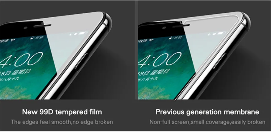 99D изогнутое полное покрытие экрана протектор Закаленное стекло для iPhone 6S 7 Plus защитное стекло на iPhone 6 7 8 Plus X 10 XR