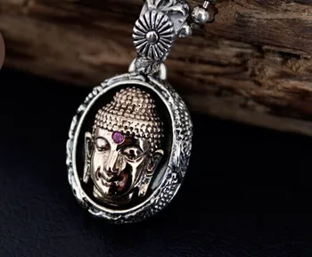 

Thai silver 925 Silver Pendant pendant Buddha head Men's Silver Pendant Women's Fashion Silver Pendant