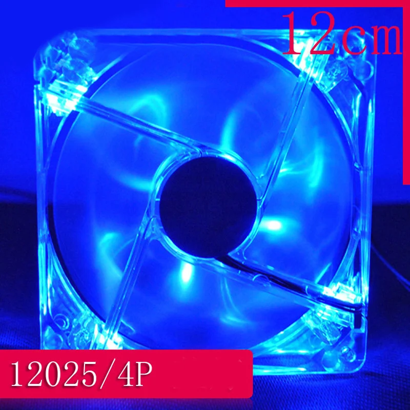 

Colorful Cooling Fan Plastic 12CM Fan 120mm PC Computer Fan 4 LEDs Case for Computer Case CPU Cooler Radiator Pk Arsylid Cooler