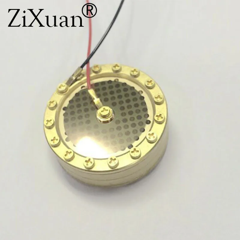 34mm high quality pure gold coated capacitive recording studio microphone large diaphragm head |