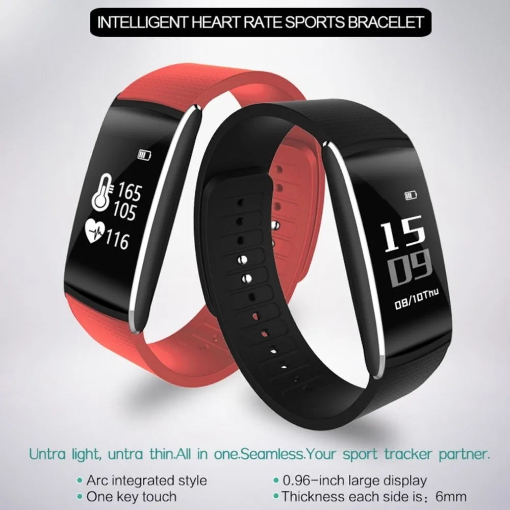 Onleny K8 Sports Smart Wristband SMS Sleep Heart Rate Monitor Smartband