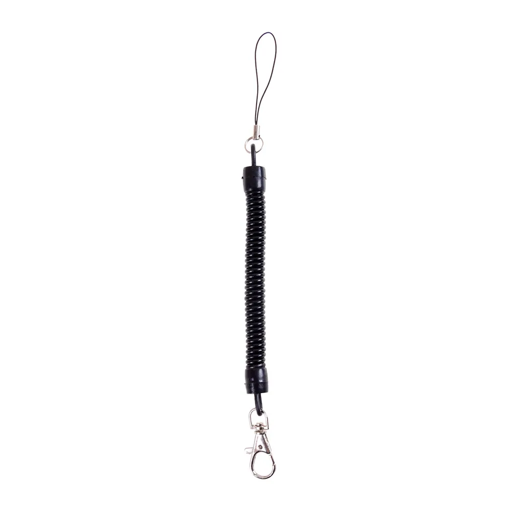 

Plastic Spring Elastic Rope Security Gear Tool For Airsoft Outdoor Hiking Camping Anti-lost Phone Keychain Tactical Retractable