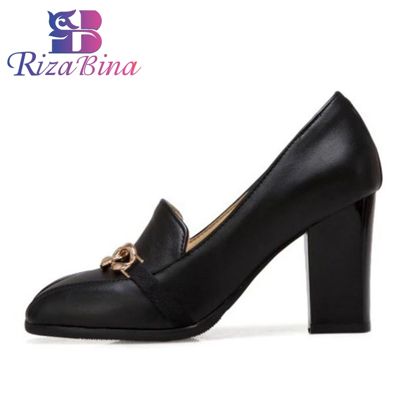 

RIZABINA Plus Size 31-46 Women Basic Pumps Fashion High Heel Shoes Women's Party Wedding Shoes Office Lady Daily Footwear