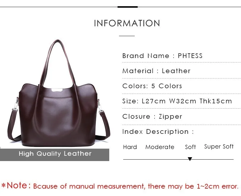 Bolsas de Couro Feminina de Alta Bolsa de Mão Sac a Principal Qualidade Grande Capacidade Tote Bags Bolsas Femininas Senhoras Superior-alça Vintage 2020 3 bags bolsas femininas senhoras saco de mão superior-alça vintage