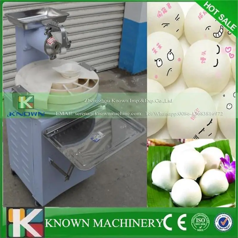 

High efficiency with three molding-dies dough ball bread dough divider rounder roller machine
