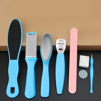 

New Brand 8pcs Pedicure Kit Foot File Rasp Cracked Corns Callus Remover Pedicure Paddle Set