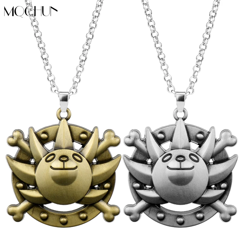 

MQCHUN Jewelry Anime One Piece Necklace Pirate Luffy THOUSAND SUNNY Ship Pendant Necklace Fashion Cosplay Accessories Fans Gift