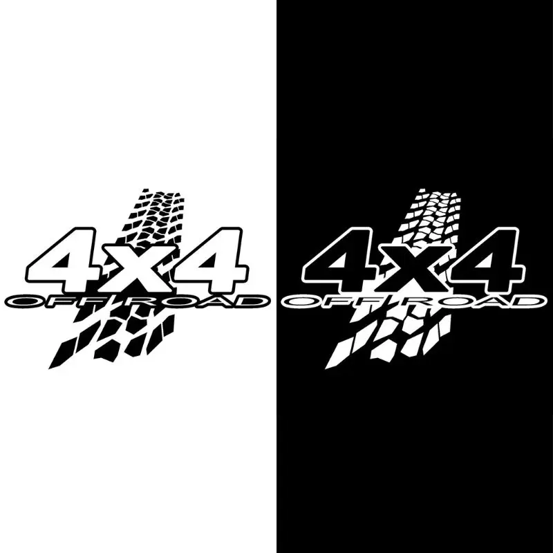 

20cm*13.6cm NEW 4X4 OFF-ROAD Mud Funny Vinyl Decals Car Sticker Car-styling Black/White qiang