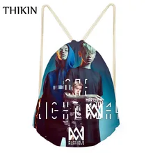 THIKIN женская сумка для плавания с принтом Маркуса и мартинуса, пляжная сумка с завязками для подростков, пляжный рюкзак