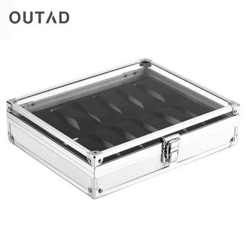 

12 Grids Aluminium Square Jewelry Watches Box Watch Display Storage Box Case Watch Display Box Jewelry Organizer