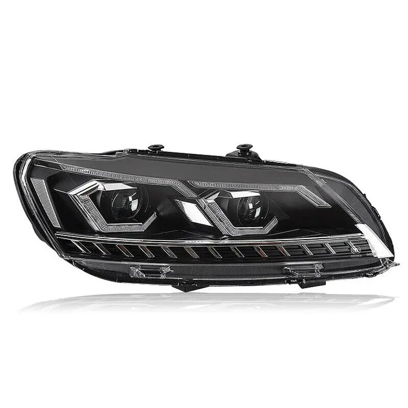 Динамический поворотник светодиодный фонарь DRLs Bi Xenon объектив проектора подходит для VolksWagen Passat 2011
