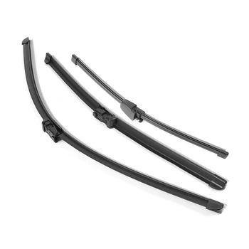 

24"+19"+11" Front Rear Windshield Wiper Blades Bracketless for Volkswagen Passat 2005 2006 2007 2008 2009 2010 2011