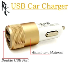 

Dual USB Car Charger Aluminum + Plastic 2 Port Fast USB Charging For Samsung S6 S5 S4 S3 Note For iPhone 6S 5s 6 for HTC Sony LG