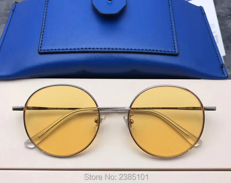 Marke Sonnenbrille silver Frauen black Gentle Gläser Candy Sun Shades Farbe Designer Midnight Luxus Uv400 Runde gold Green orange Korea 2018 Weibliche 5qtTwxU0Y
