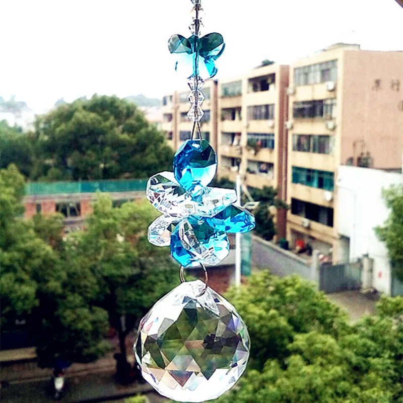 Очаровательная гирлянда чакра спектры 1 шт. Aqua Suncatcher K9 Хрустальная подвеска для