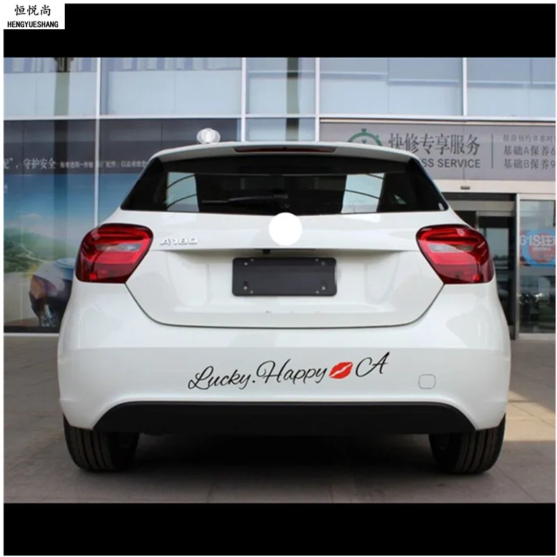 Lucky happy Red lips Car Stickers for Jaguar XF XJ XJS XK S-TYPE X-TYPE XJ8 XJL XJ6 XKR XK8 X320 X308 Styling | Автомобили и